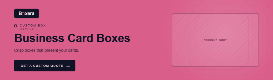 Custom Business Card Boxes