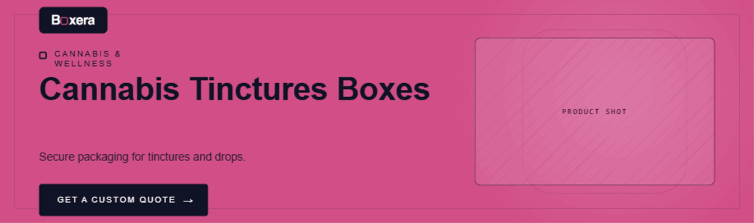 Custom Cannabis Tinctures Boxes