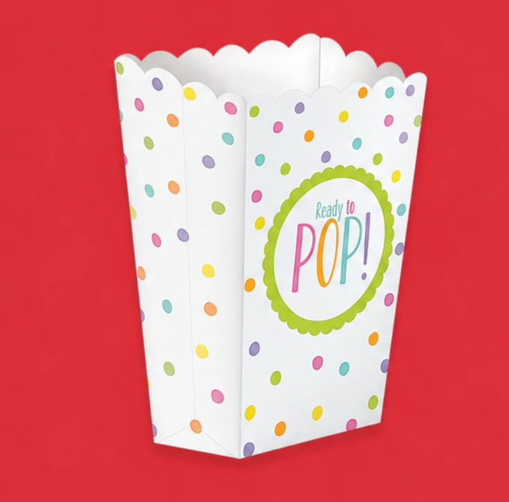 Custom Popcorn Multicolor Boxes