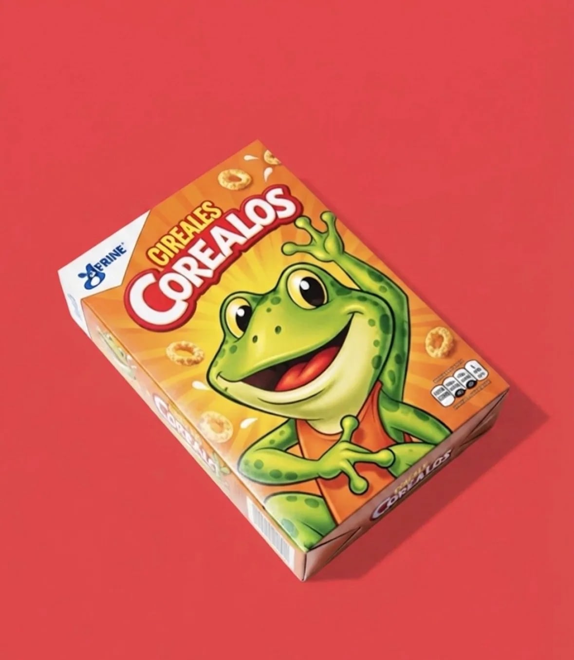 Cereal with Frog On Box