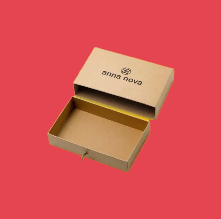 Custom Ecofriendly Kraft Drawer Boxes