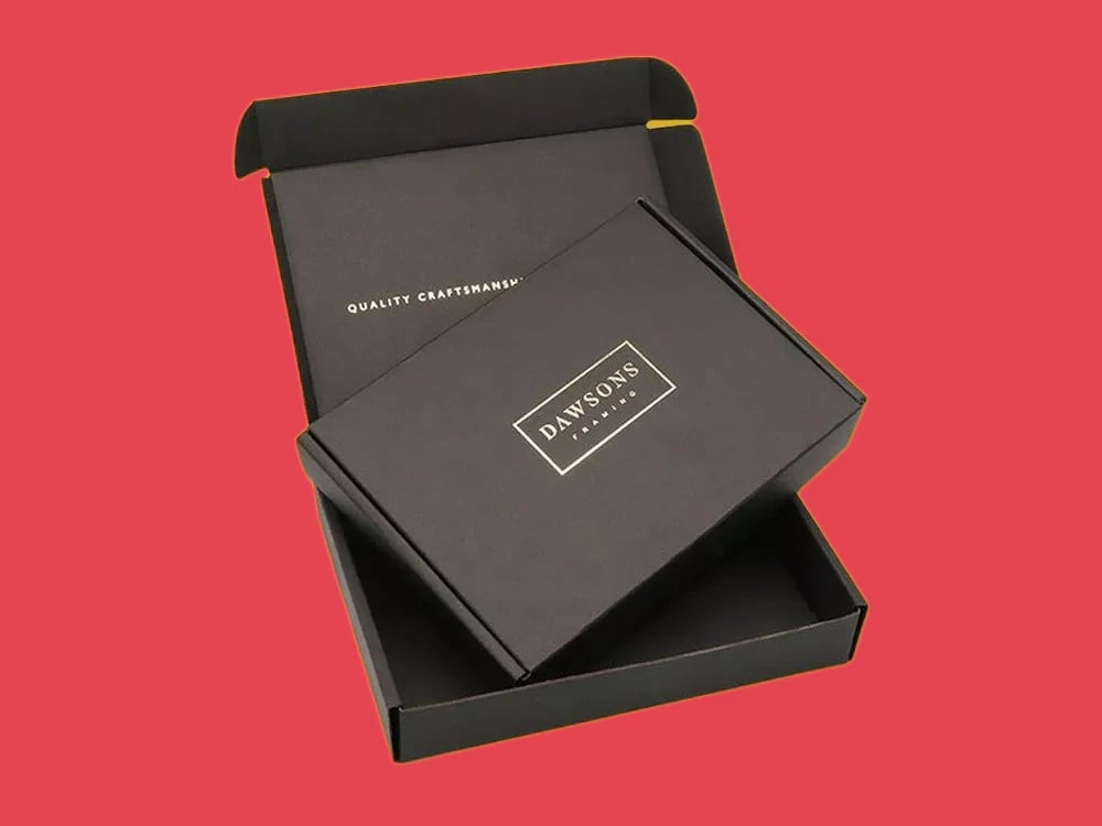 Custom Black Mailer Boxes