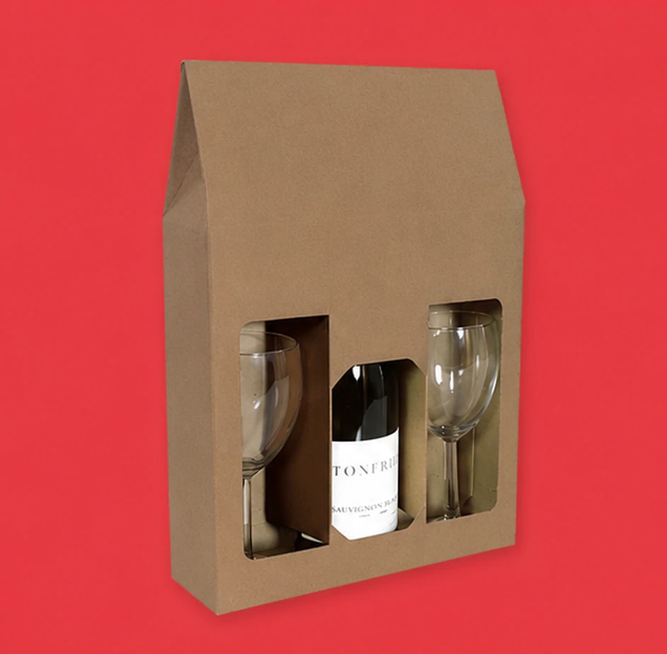 Custom Bottle Carriers with Display Window