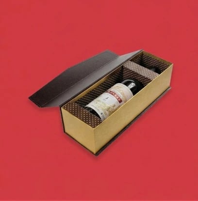 Custom Champagne Rigid Boxes with Inserts