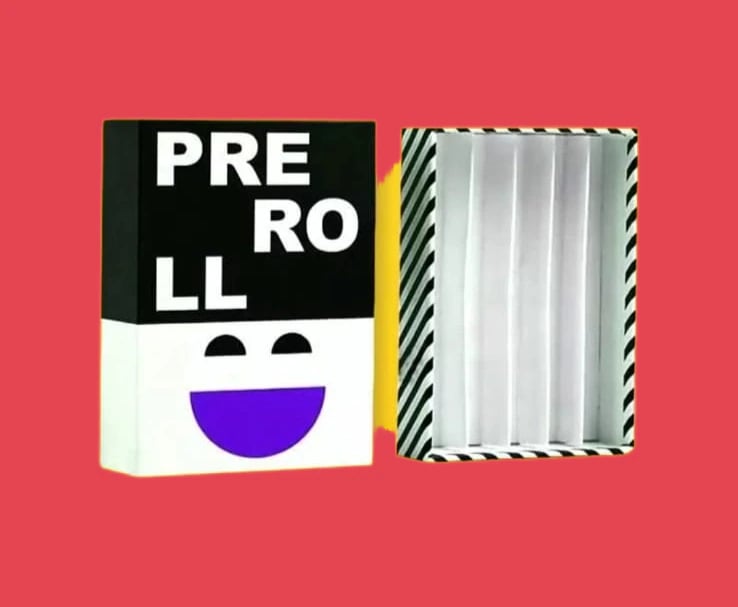 Custom Lid & Tray Pre Rolls Joints Packaging