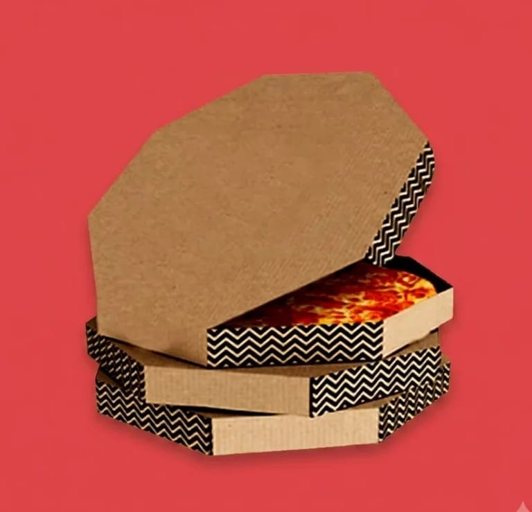 Custom Octagonal Pizza Boxes