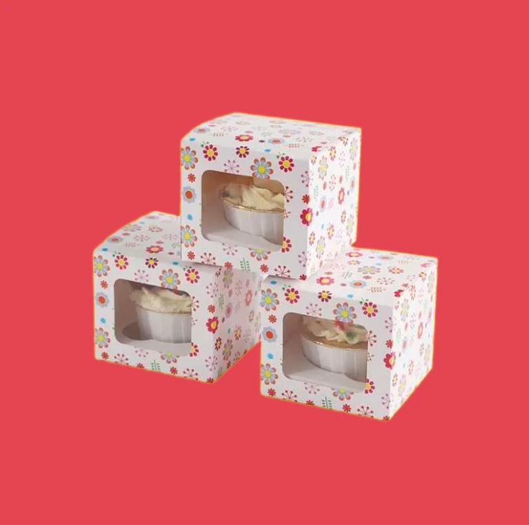 Custom Individual Cupcake Boxes