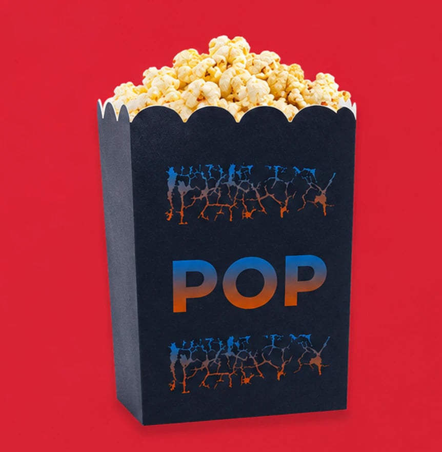 Custom Shaped Inside Outside Printed Popcorn Boxes