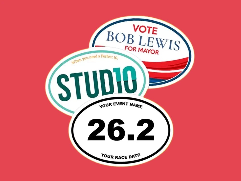 Custom Oval Stickers