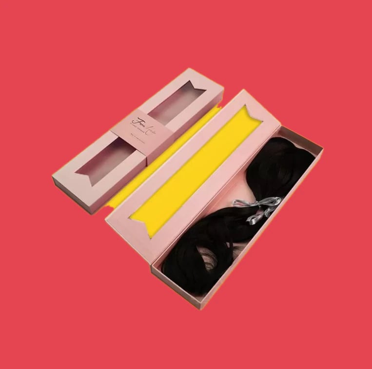 Custom Hair Extension Boxes With Window