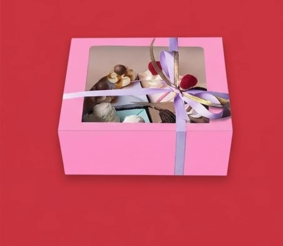 Pink Bakery Boxes with Window