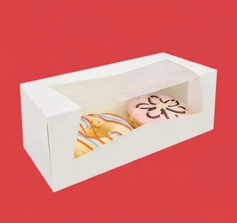 White Bakery Boxes with Window