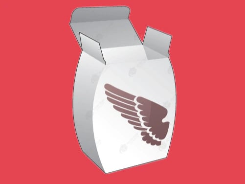 Custom Straight Tuck Curved Box Template
