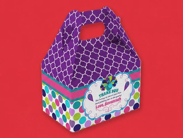 Custom Made Sweets Gable Boxes