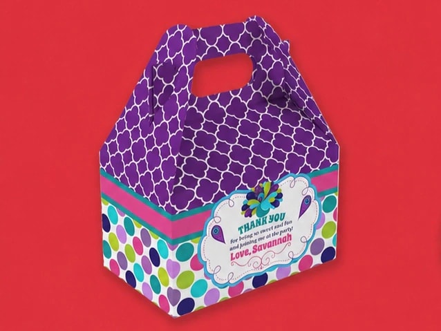 Custom Made Sweets Gable Boxes
