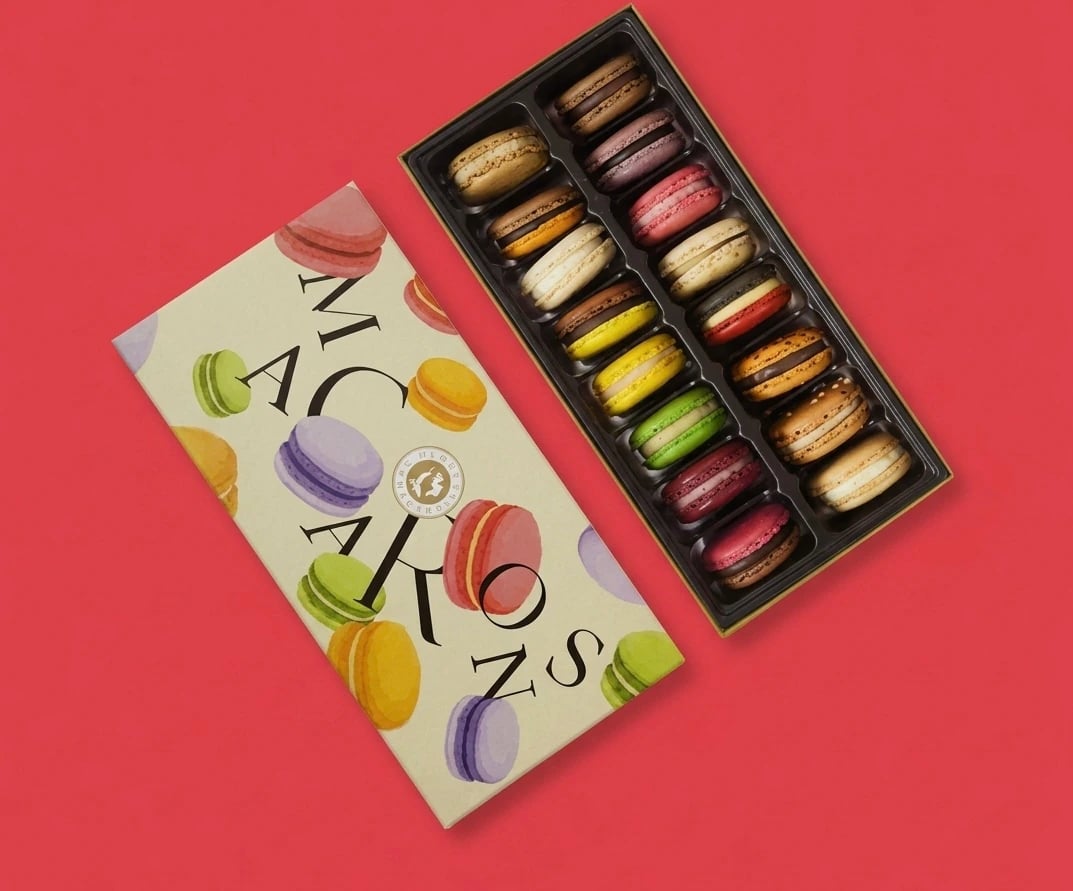 Custom Digital Printed Macaron Boxes