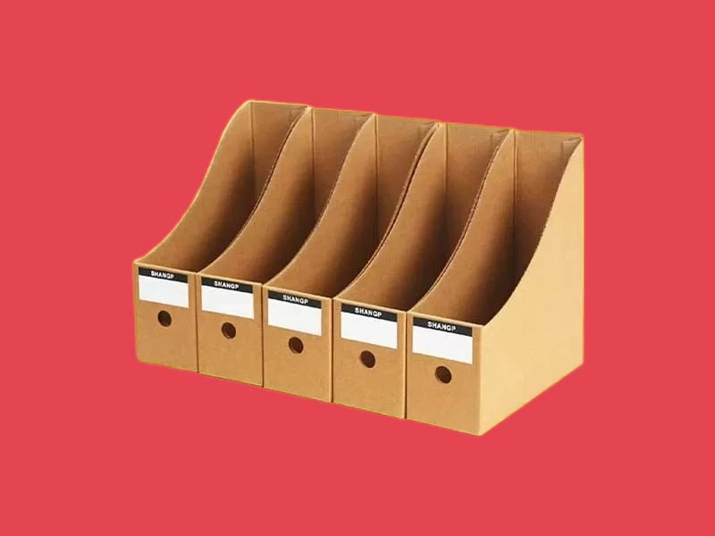 Cardboard file boxes