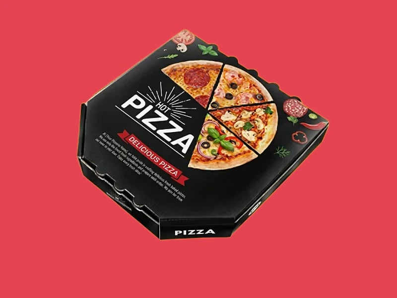 Custom Black Pizza Boxes