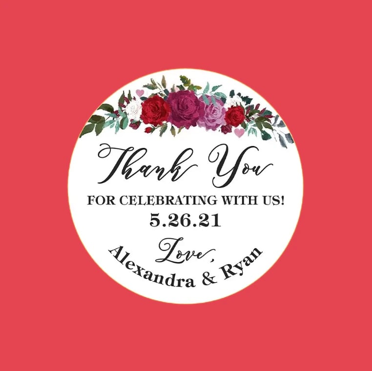 Custom Wedding Stickers