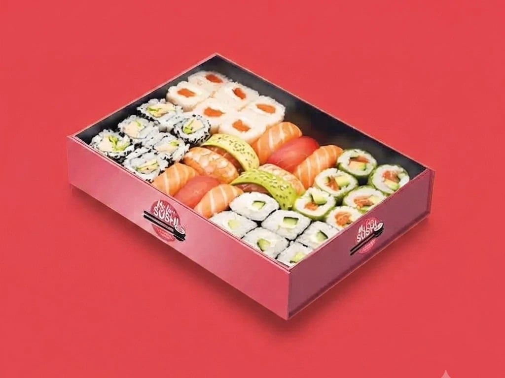 Custom Printed Sushi Food Boxes